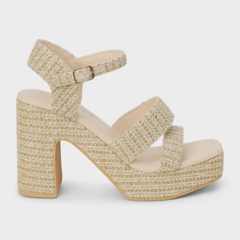 NEW MATISSE women's alessia platform heel in beige
